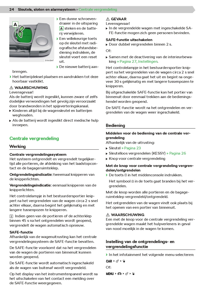 2021 Skoda Superb iV Owner's Manual | Dutch