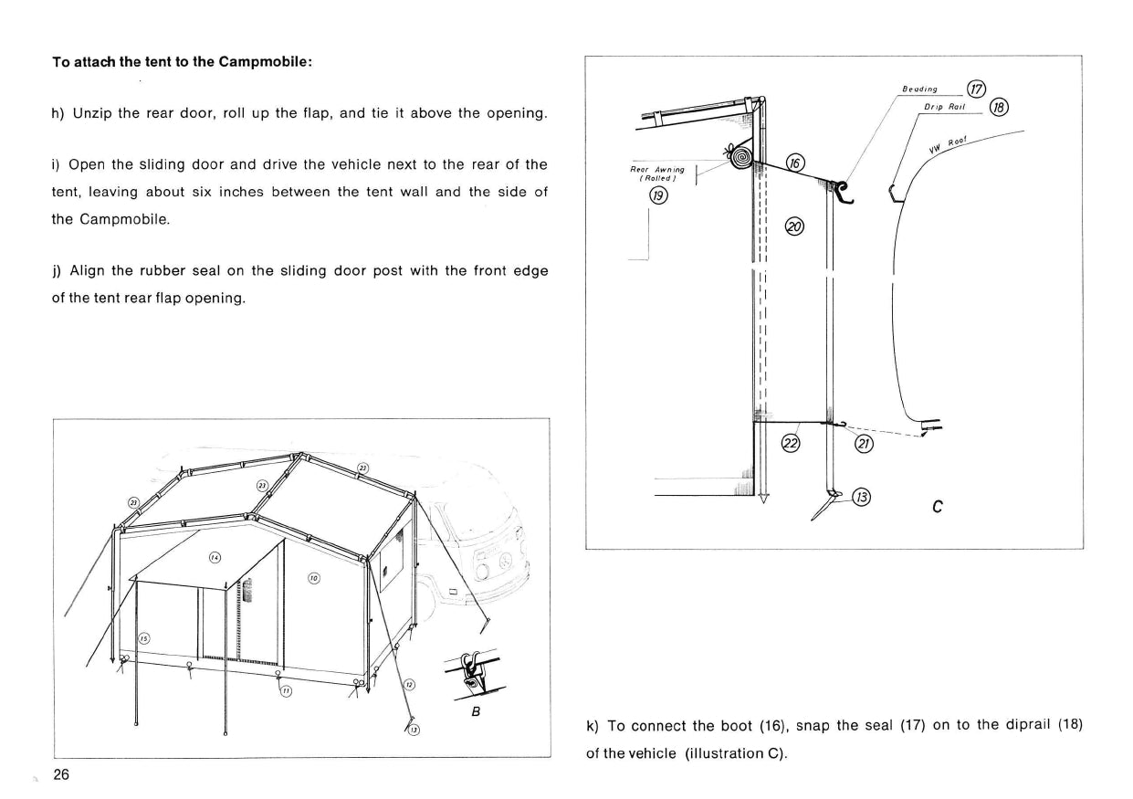 1975 Volkswagen Campmobile Owner's Manual | English