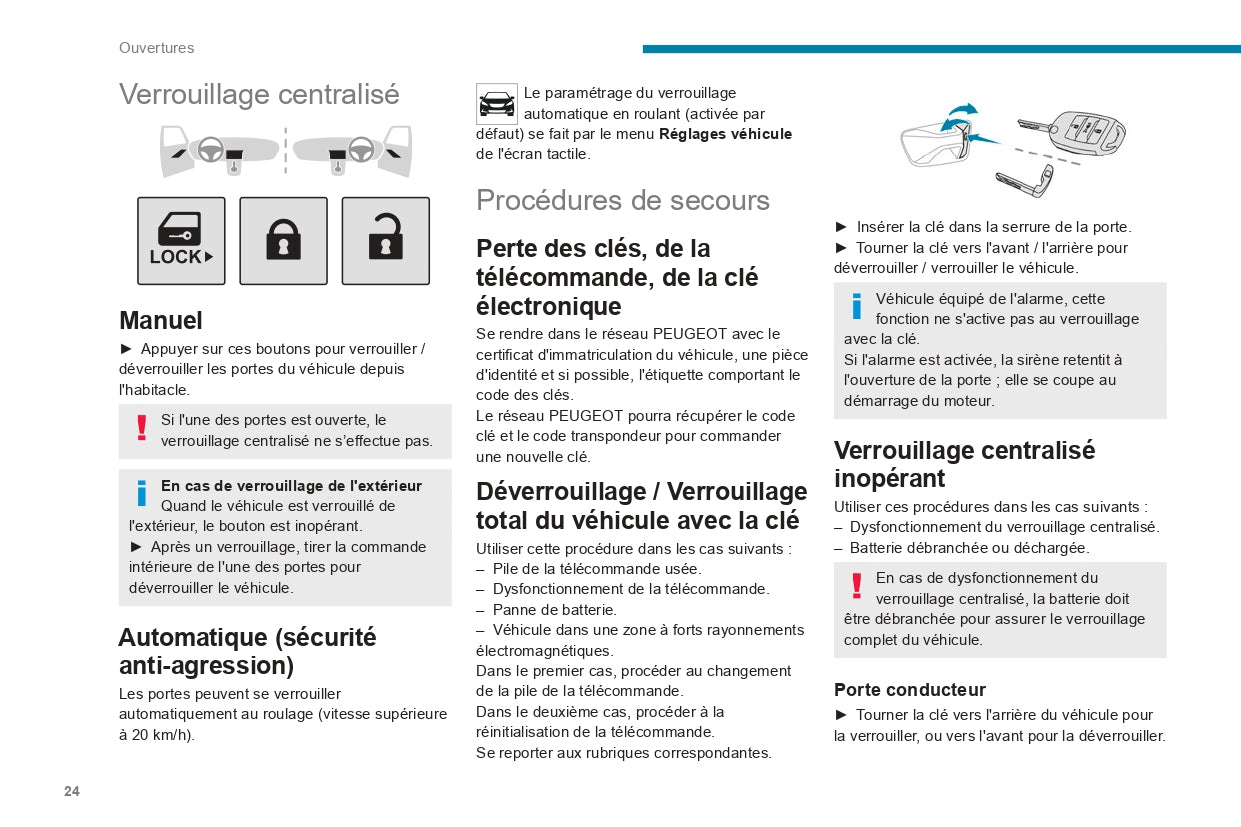 2022-2024 Peugeot Landtrek Manuel du propriétaire | Français