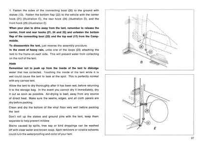 1975 Volkswagen Campmobile Owner's Manual | English