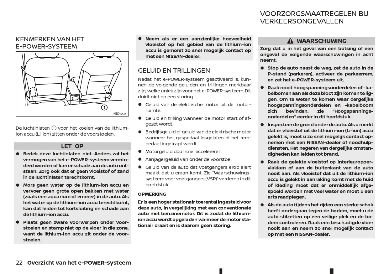 2022-2023 Nissan Qashqai e-Power Owner's Manual | Dutch