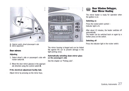 2000 Porsche 911 Carrera / 911 Carrera 4 Owner's Manual | English