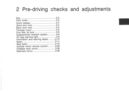 1991 Nissan 300ZX Owner's Manual | English