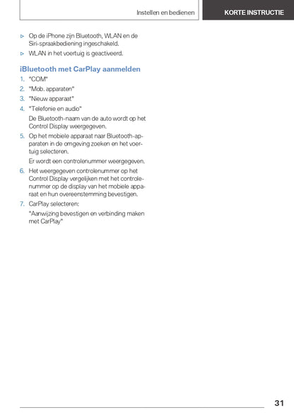 2021-2023 BMW iX3 Owner's Manual | Dutch