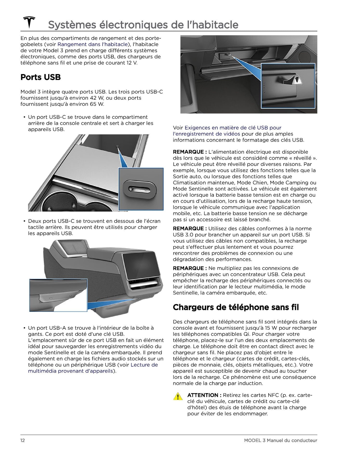 2023-2024 Tesla Model 3 Owner's Manual | French