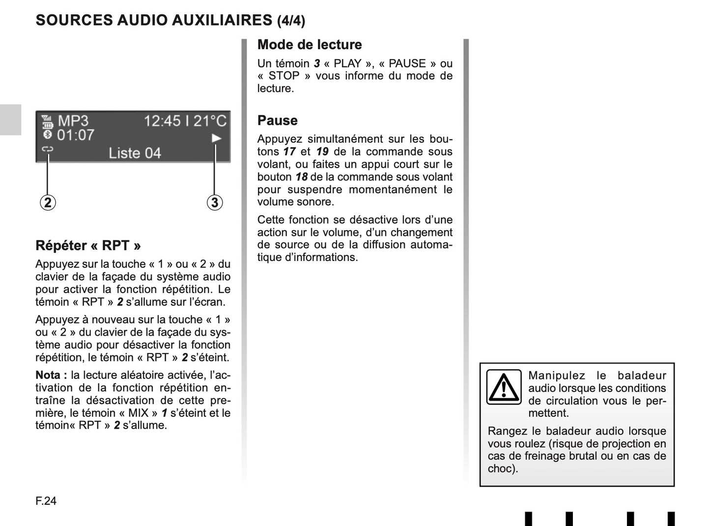 Renault Radio-Connect R-Go-2 Guide d'utilisation