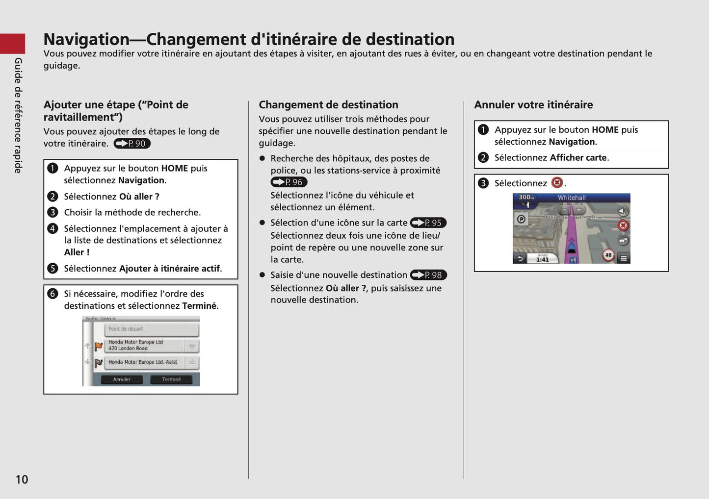 Honda Jazz Navi Guide d'utilisation 2018 - 2019