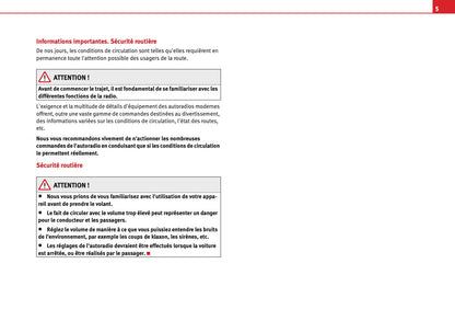 Seat Radio Alana - Alana MP3 Guide d'instructions