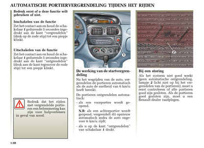 1999-2003 Renault Scenic Manuel du propriétaire | Néerlandais
