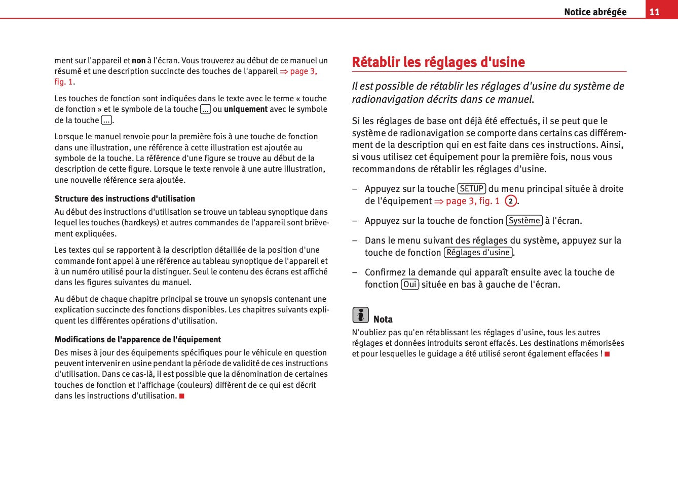 Seat Media System 2.0 Guide d’instructions