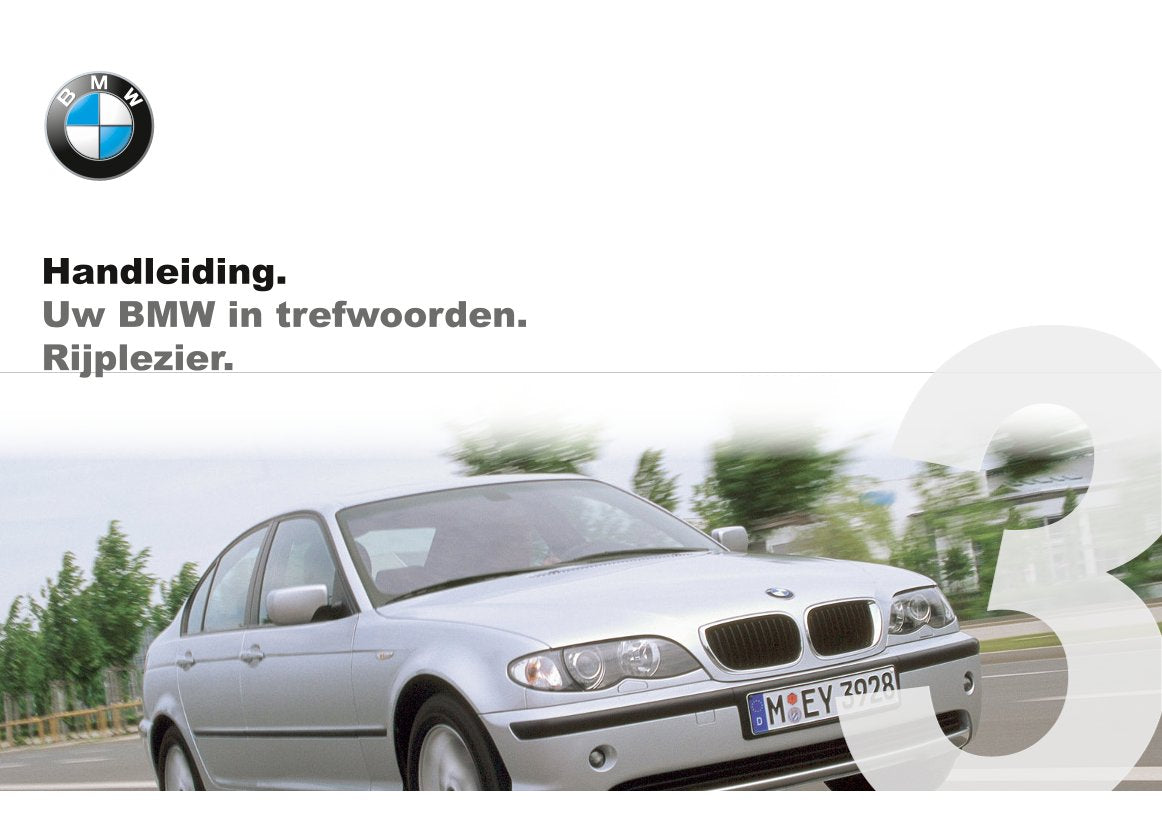 1998-2003 BMW 3-serie Manuel du propriétaire | Néerlandais