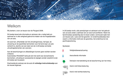 2016-2019 Peugeot 3008 Bedienungsanleitung | Niederländisch