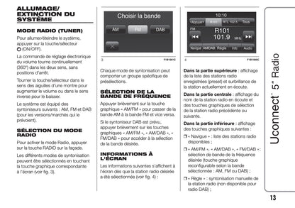 Fiat 500X Uconnect Radio 5.0 Guide d'utilisation 2018 - 2019