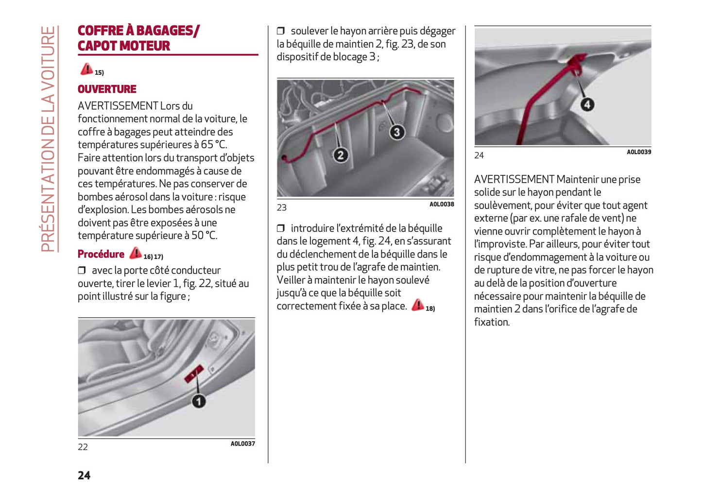 2016-2020 Alfa Romeo Giulia Bedienungsanleitung | Französisch