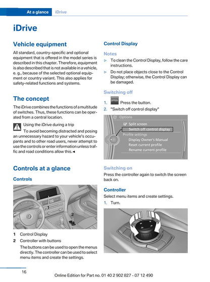 2013 BMW 6 Series Gran Coupé Owner's Manual | English