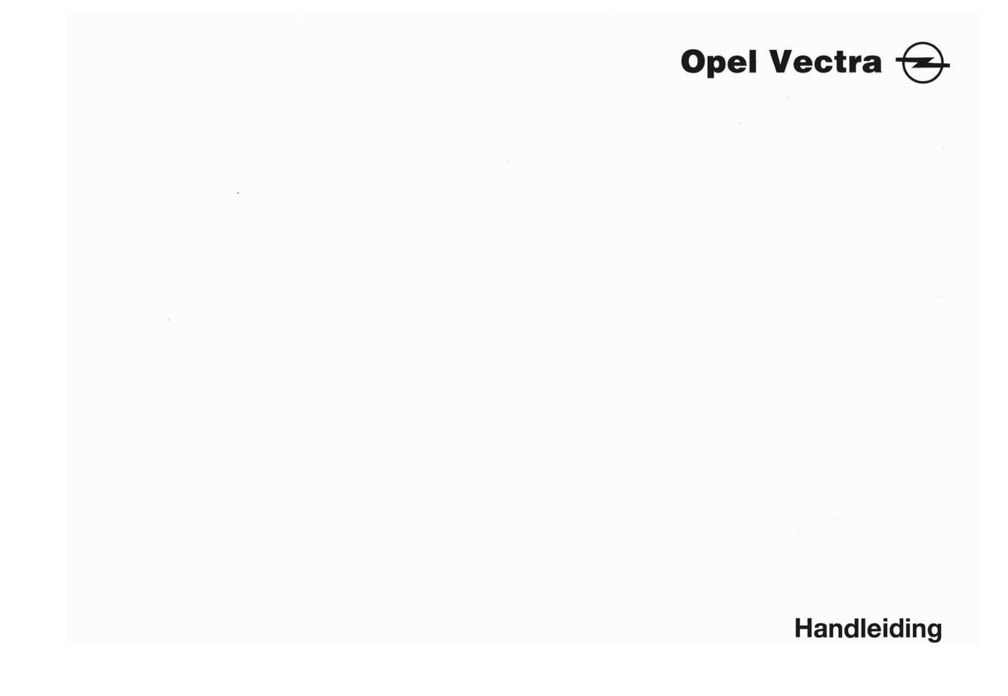 1999-2002 Opel Vectra Bedienungsanleitung | Niederländisch