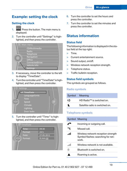 2013 BMW 6 Series Gran Coupé Owner's Manual | English