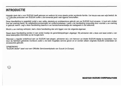 2005-2006 Suzuki Swift Bedienungsanleitung | Niederländisch