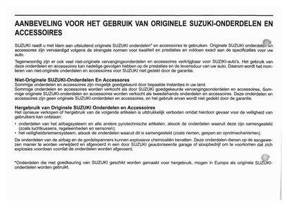 2005-2009 Suzuki Swift Manuel du propriétaire | Néerlandais