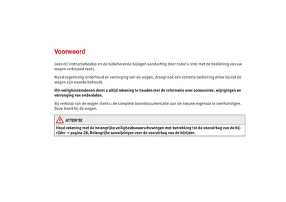 2012-2015 Seat Ibiza Bedienungsanleitung | Niederländisch