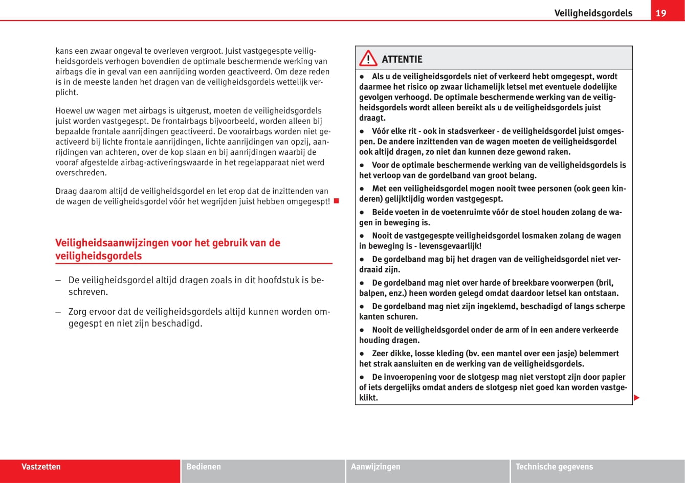 2012-2015 Seat Ibiza Owner's Manual | Dutch