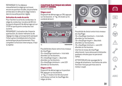 2016-2020 Alfa Romeo Giulia Bedienungsanleitung | Französisch