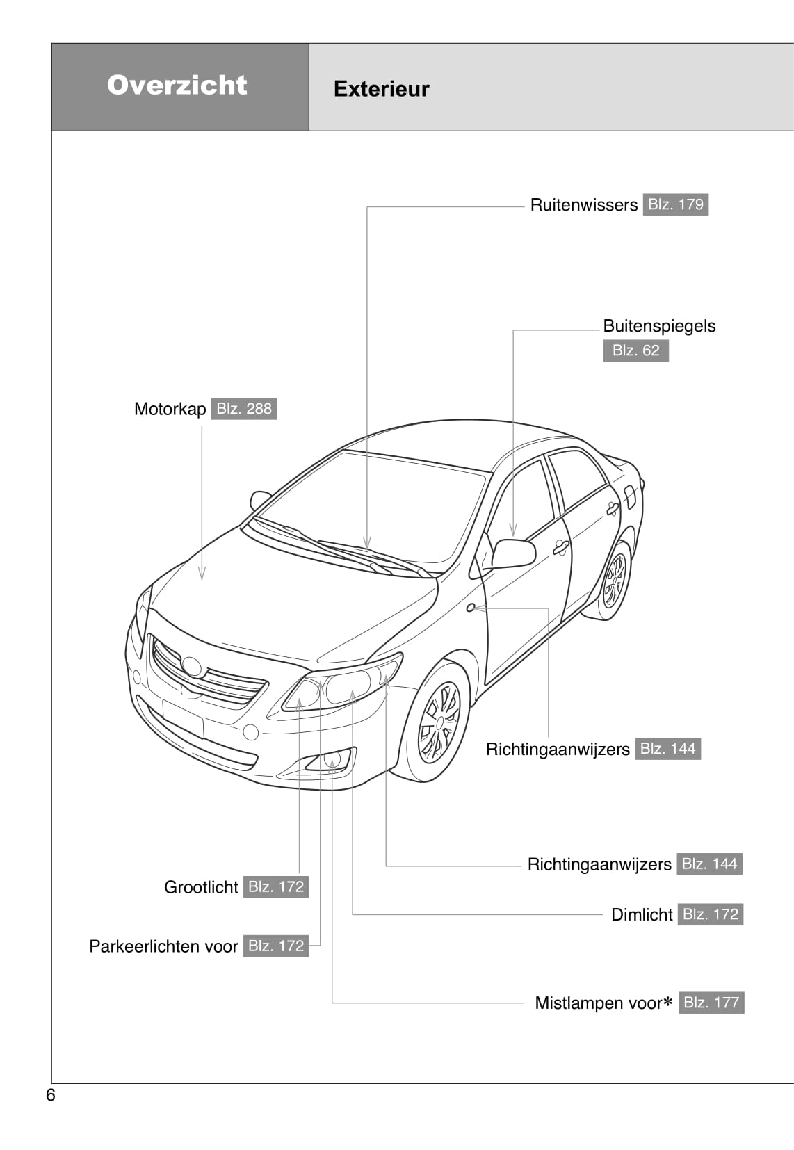 2007-2009 Toyota Corolla Manuel du propriétaire | Néerlandais