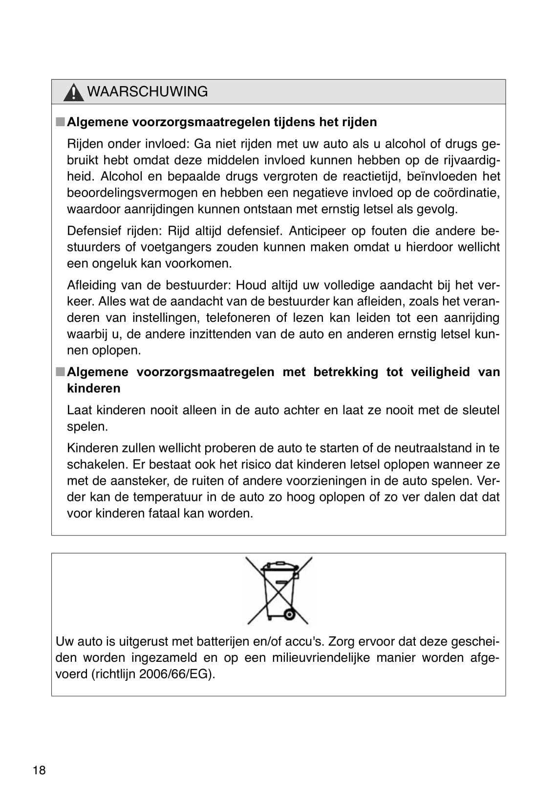 2007-2010 Toyota Corolla Owner's Manual | Dutch