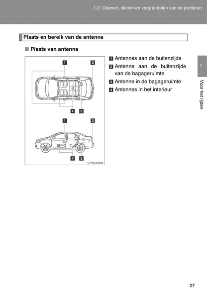 2007-2010 Toyota Corolla Owner's Manual | Dutch