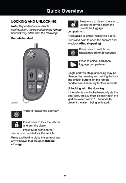 2007-2008 Jaguar S-Type Gebruikershandleiding | Engels