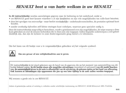 2003-2010 Renault Master Manuel du propriétaire | Néerlandais