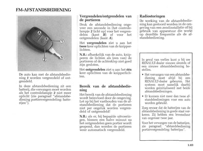 2005-2006 Renault Master Owner's Manual | Dutch
