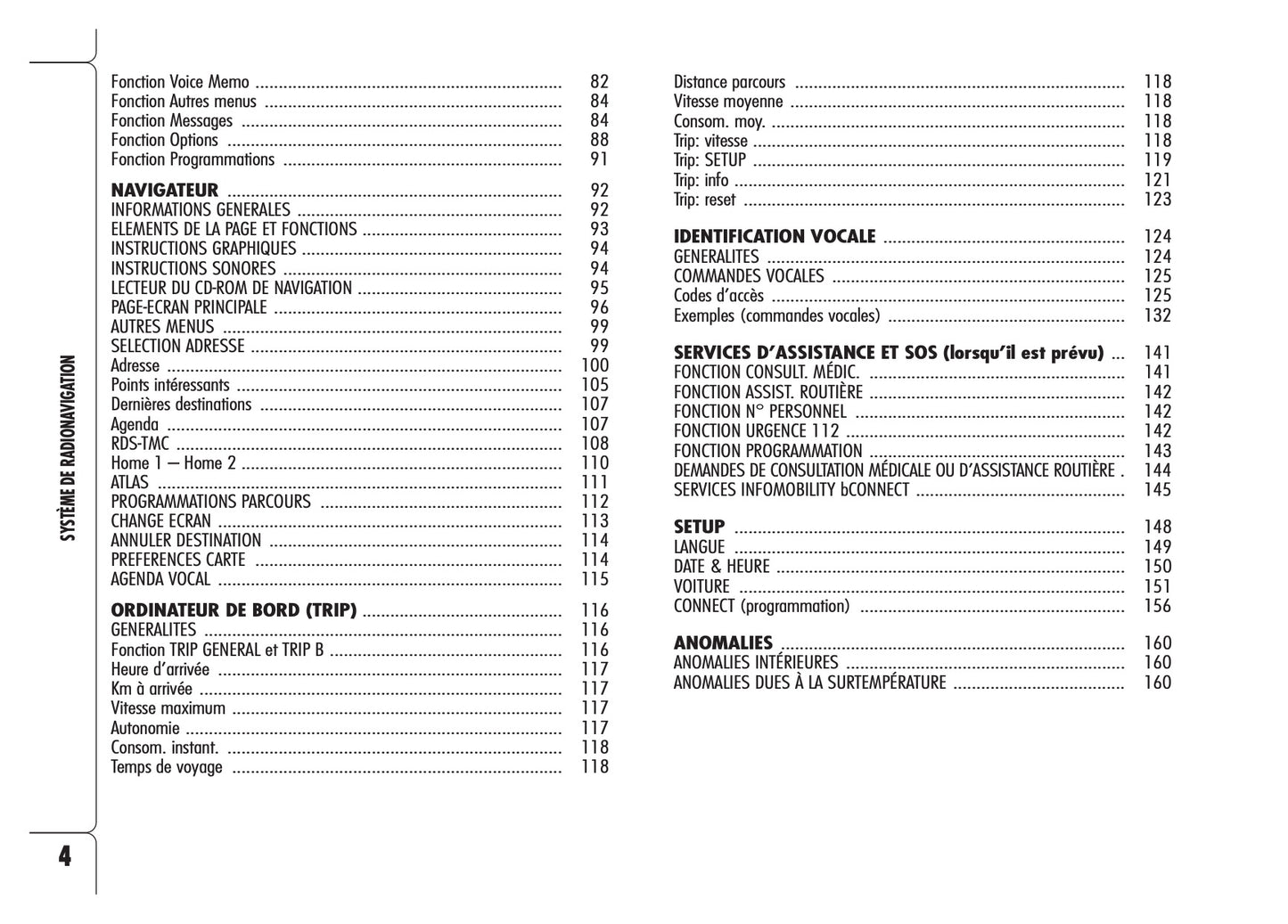 Alfa Romeo Brera Connect Nav-Connect Nav+ Guide d'utilisation 2006 - 2011