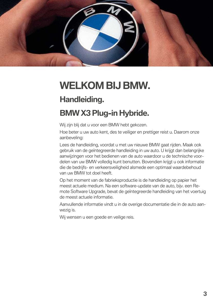 2021 BMW X3 Bedienungsanleitung | Niederländisch