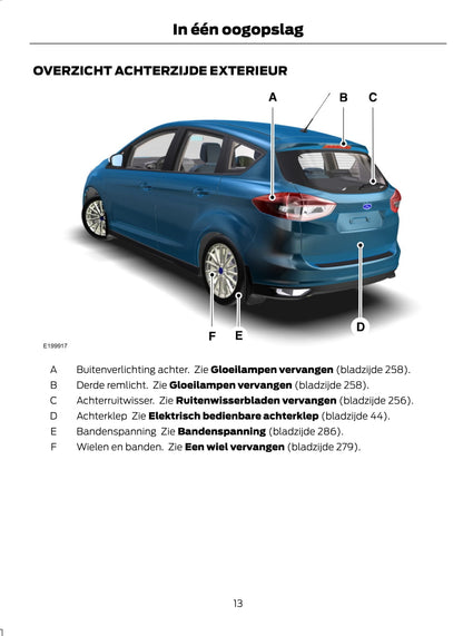 2015 Ford C-Max Owner's Manual | Dutch