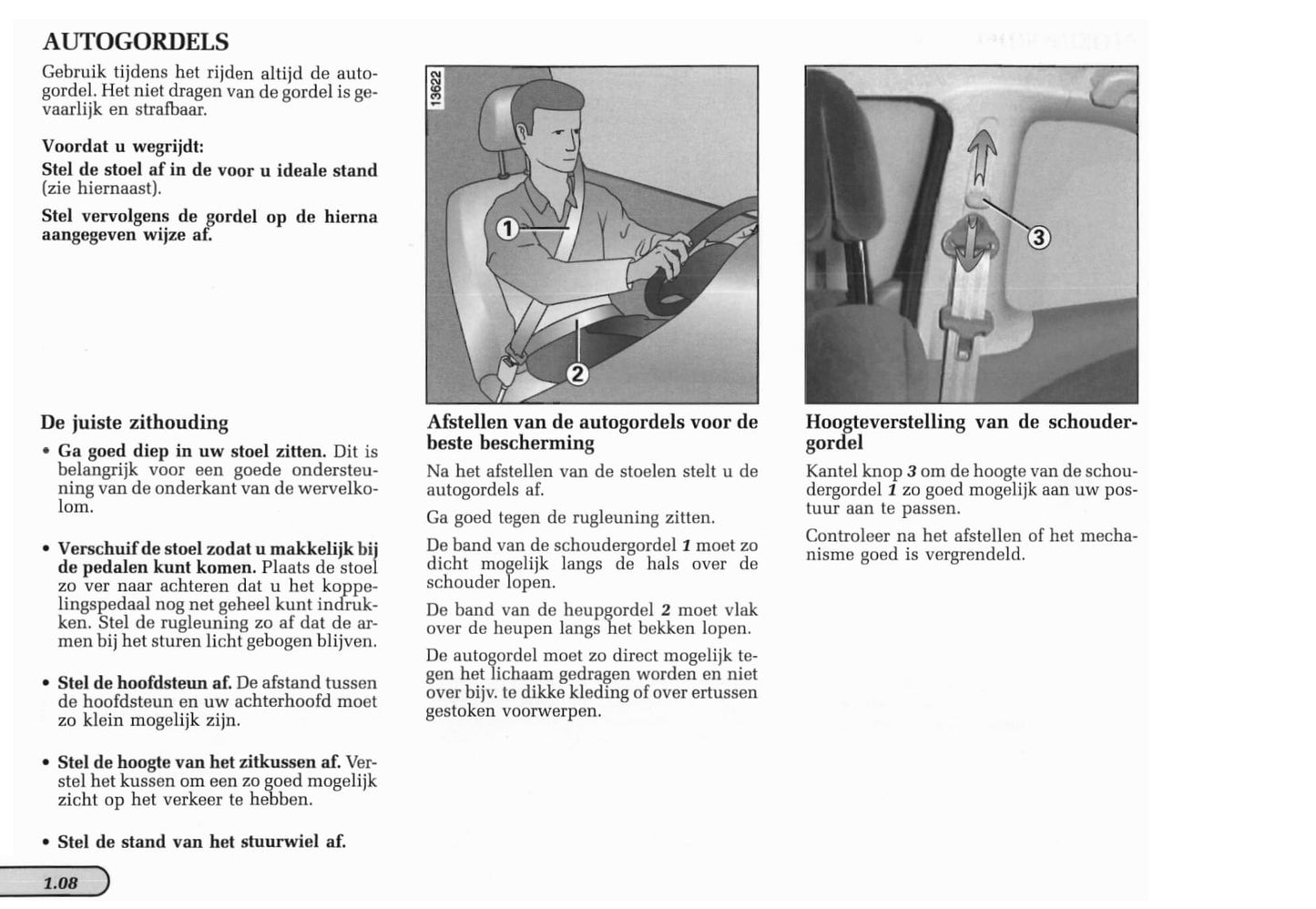 1998-1999 Renault Mégane Coupé/Mégane Coach Owner's Manual | Dutch