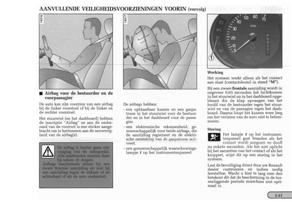 1998-1999 Renault Mégane Coupé Gebruikershandleiding | Nederlands