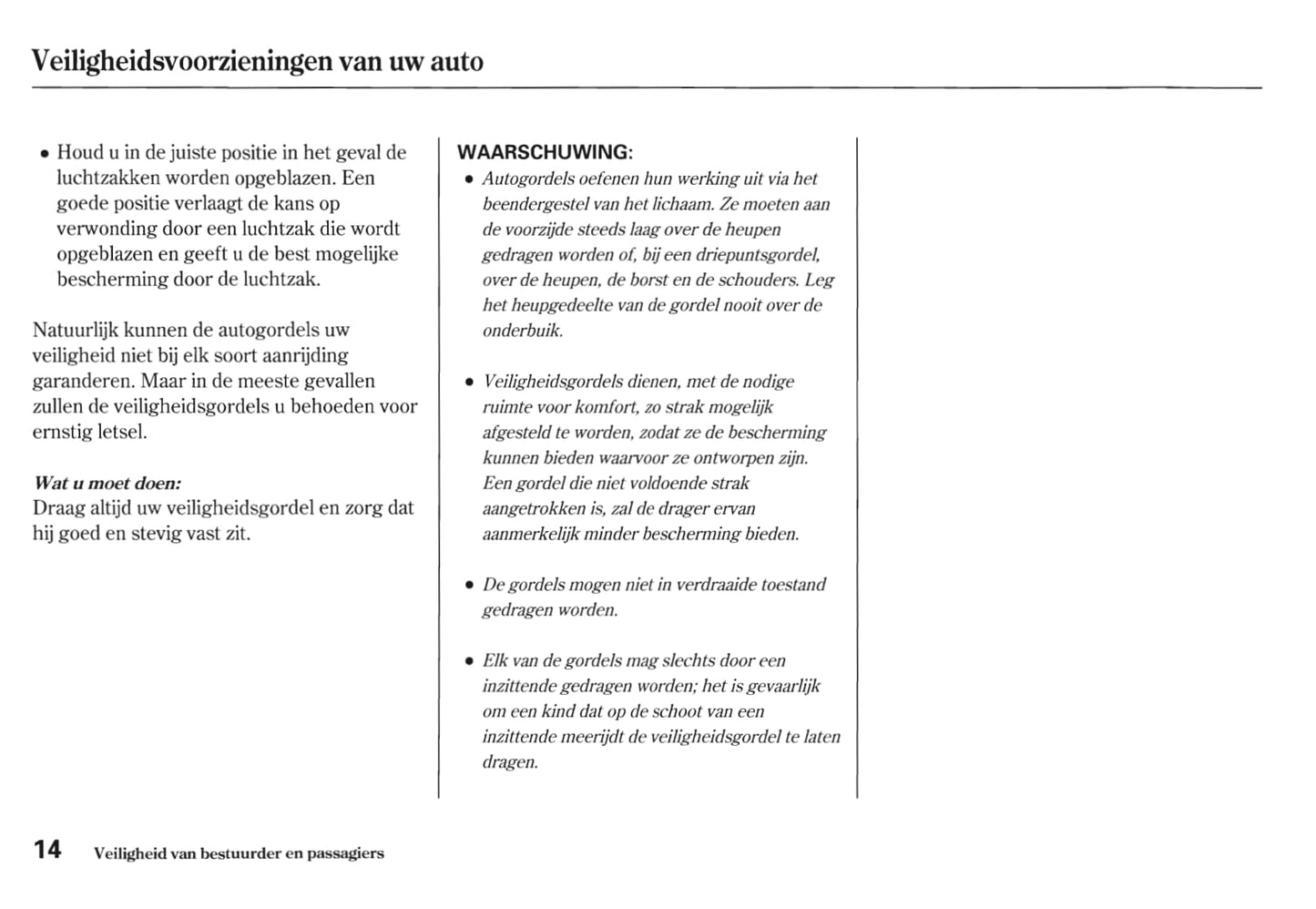 2010-2011 Honda CR-V Bedienungsanleitung | Niederländisch