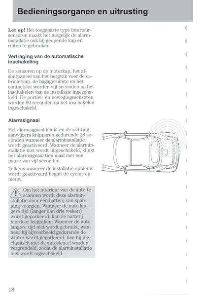 2003-2006 Ford StreetKa Bedienungsanleitung | Niederländisch