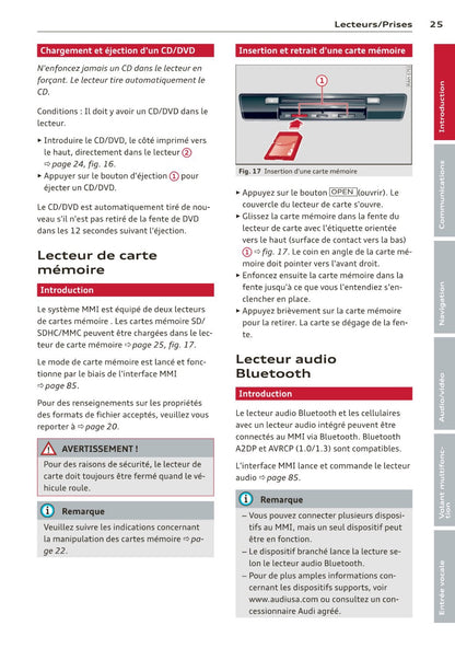 Audi Navigation MMI Plus Guide d'utilisation 2013