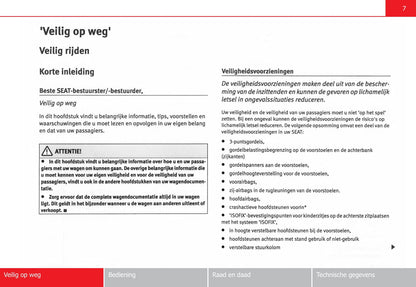 2004-2009 Seat Altea Gebruikershandleiding | Nederlands