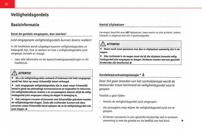 2004-2009 Seat Altea Gebruikershandleiding | Nederlands