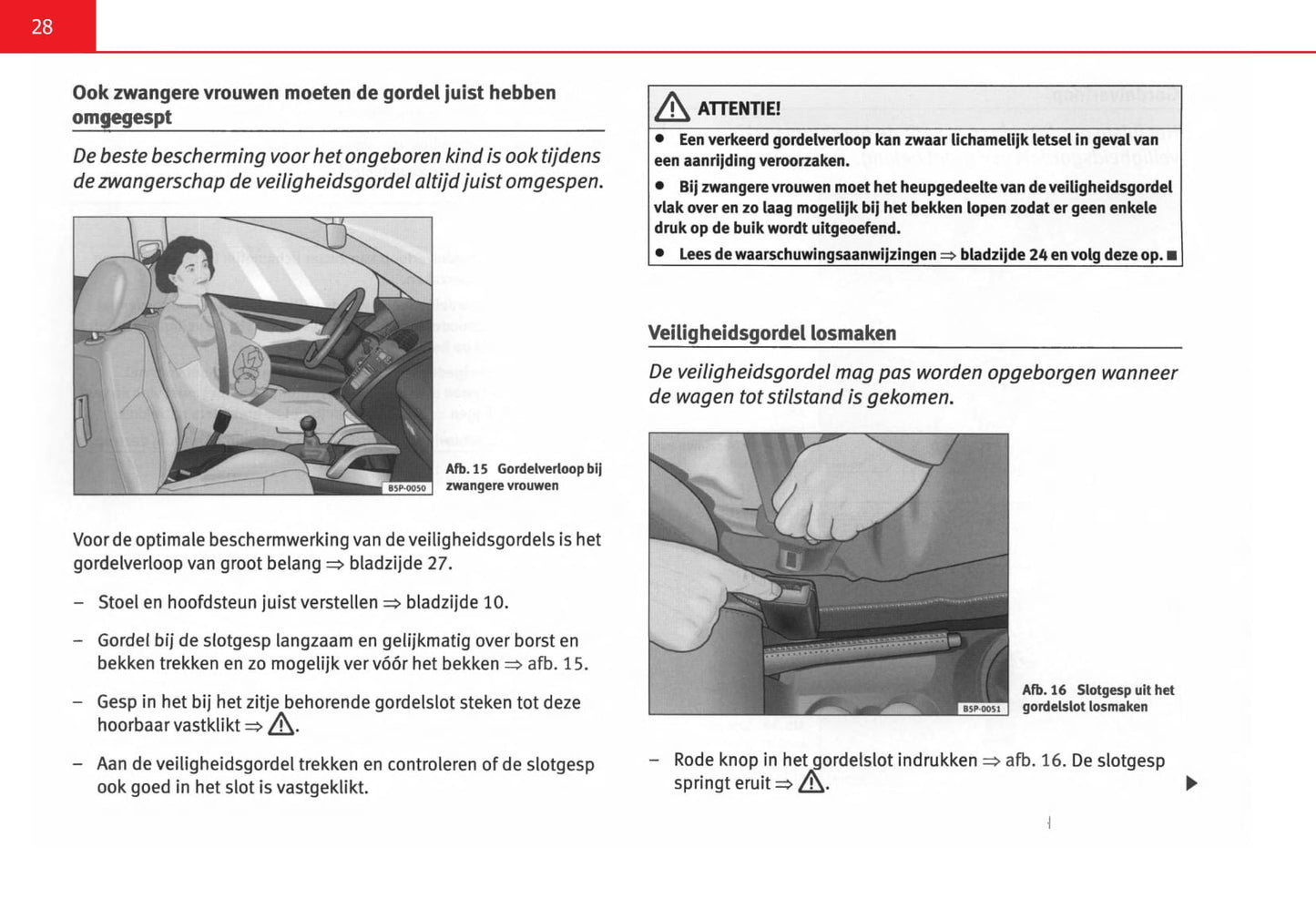 2004-2009 Seat Altea Owner's Manual | Dutch