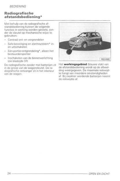 1998-2005 Volkswagen Lupo Manuel du propriétaire | Néerlandais