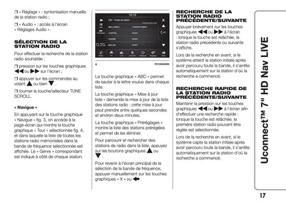 Fiat 500X Uconnect Radio Nav 7.0 Guide d'utilisation 2018 - 2019