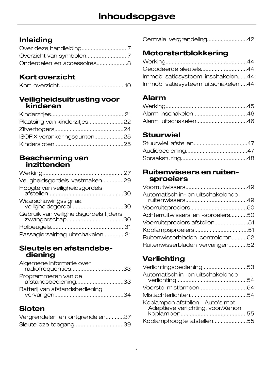 2008-2011 Ford Focus Gebruikershandleiding | Nederlands