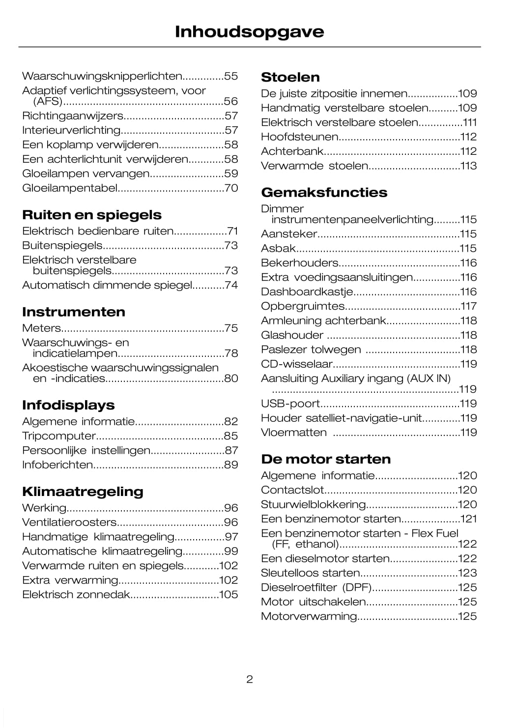 2008-2011 Ford Focus Bedienungsanleitung | Niederländisch