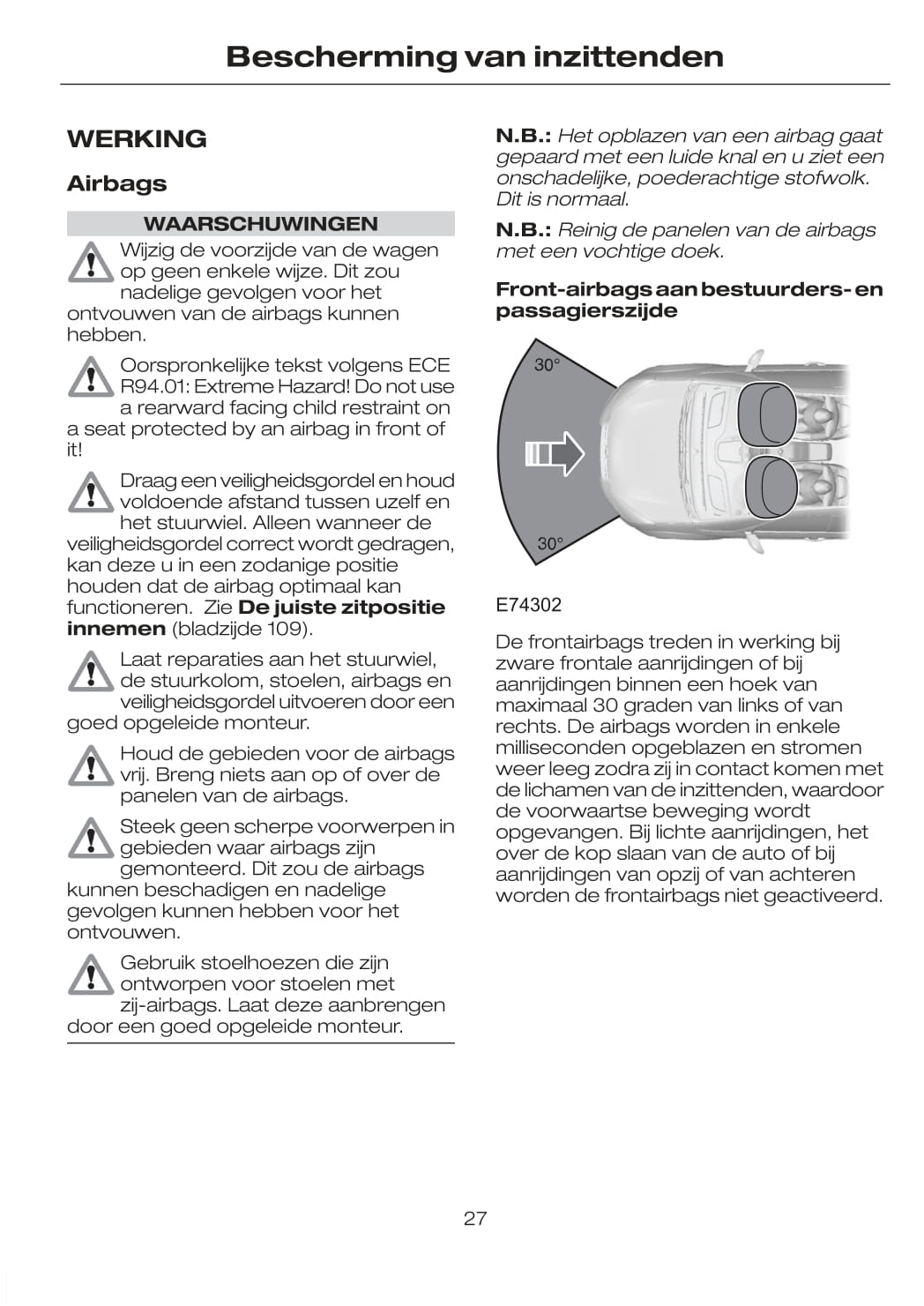 2008-2011 Ford Focus Owner's Manual | Dutch