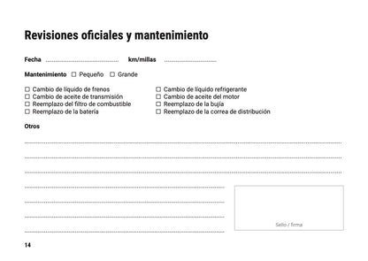 Manual de servicio