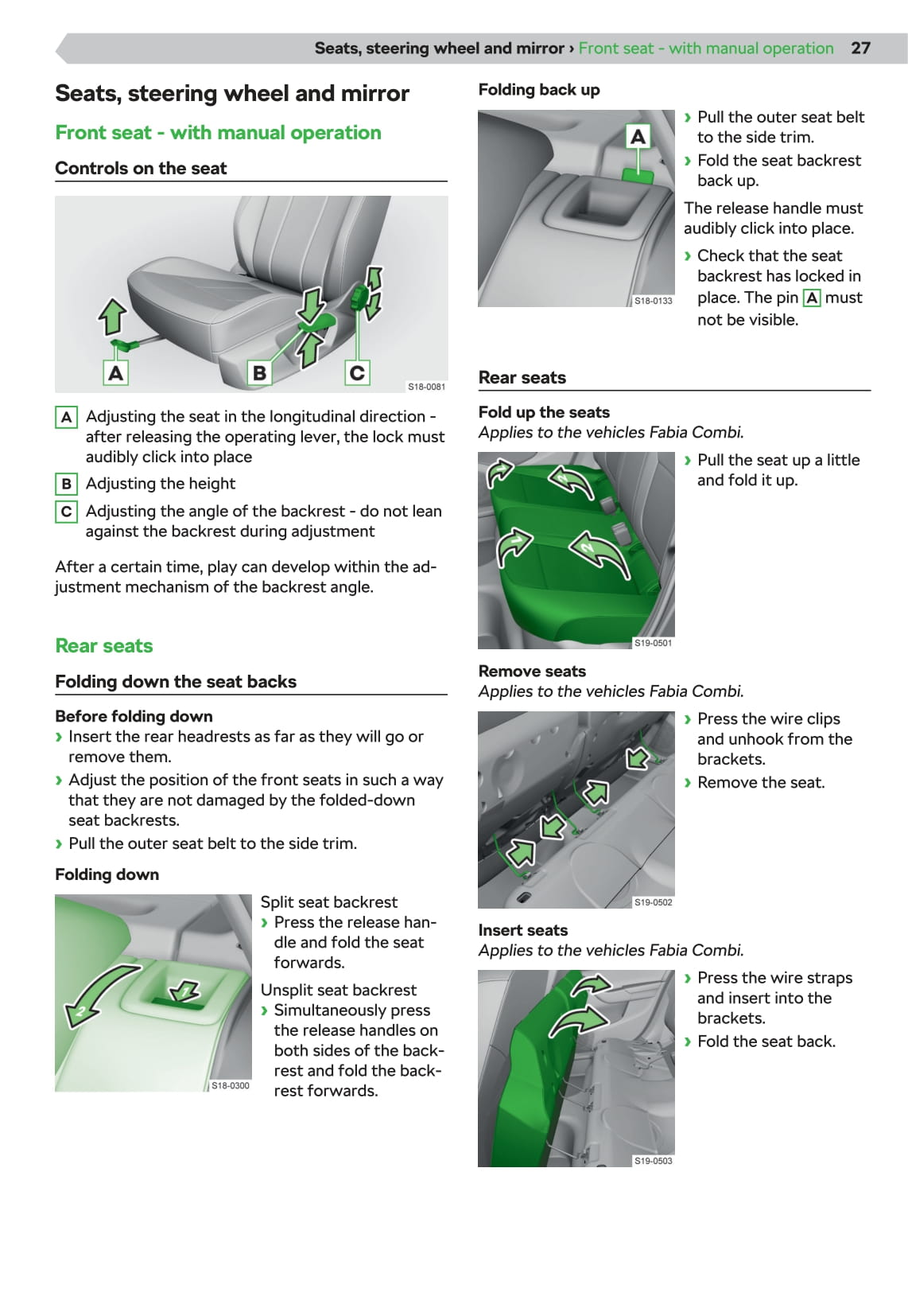 2020-2021 Skoda Fabia Owner's Manual | English